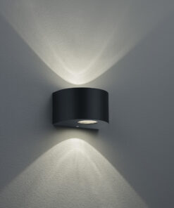 Φωτιστικό Τοίχου Reality LED 2W Μαύρο Ματ Πλαστικό 200lm 3000K IP44 R28232632