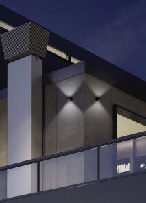 Φωτιστικό Τοίχου Reality LED 2W Μαύρο Ματ Πλαστικό 200lm 3000K IP44 R28232632