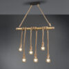 Κρεμαστό Φωτιστικό Reality   6xE27 Καφέ Bamboo    R30130626