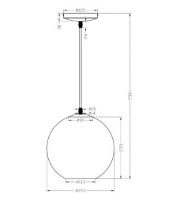 Κρεμαστό Φωτιστικό Reality E27 Νίκελ Ματ Μεταλλικό R30152507
