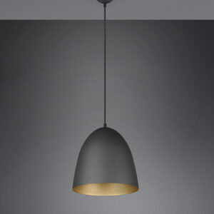Κρεμαστό Φωτιστικό Reality TILDA  1x E27 Schwarz-Gold Μεταλλικό   – R30661080