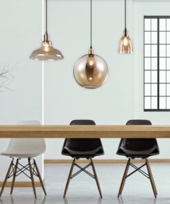 Κρεμαστό Φωτιστικό Reality E27 Αντικέ Ορείχαλκος Μεταλλικό R30731004