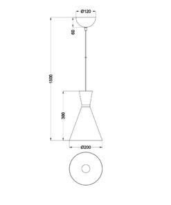 Κρεμαστό Φωτιστικό Reality E27 Λευκό Ματ Μεταλλικό R30781031