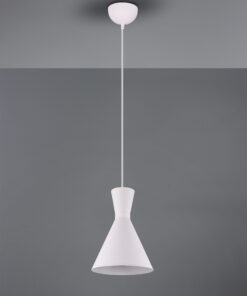 Κρεμαστό Φωτιστικό Reality E27 Λευκό Ματ Μεταλλικό R30781031