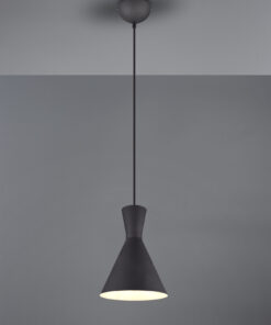 Κρεμαστό Φωτιστικό Reality E27 Μαύρο Ματ Μεταλλικό R30781032