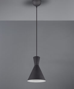 Κρεμαστό Φωτιστικό Reality E27 Μαύρο Ματ Μεταλλικό R30781032