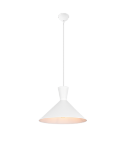 Κρεμαστό Φωτιστικό Reality ENZO 1x E27 Λευκό Ματ Μεταλλικό – R30781931