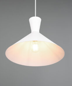 Κρεμαστό Φωτιστικό Reality ENZO 1x E27 Λευκό Ματ Μεταλλικό – R30781931