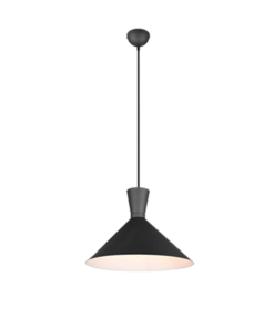 Κρεμαστό Φωτιστικό Reality ENZO 1x E27 Μαύρο Ματ Μεταλλικό – R30781932