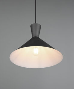 Κρεμαστό Φωτιστικό Reality ENZO 1x E27 Μαύρο Ματ Μεταλλικό – R30781932