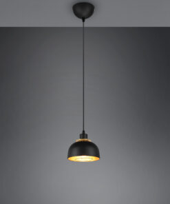 Κρεμαστό Φωτιστικό Reality PUNCH 1x E27 Μαύρο Ματ Μεταλλικό – R30811032