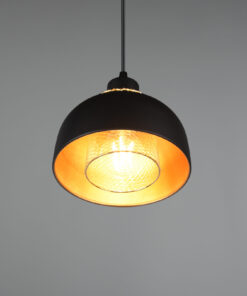 Κρεμαστό Φωτιστικό Reality PUNCH 1x E27 Μαύρο Ματ Μεταλλικό – R30811032