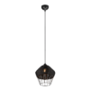 Κρεμαστό Φωτιστικό Reality BORKA  1x E27 Μαύρο Rattan   – R31261902