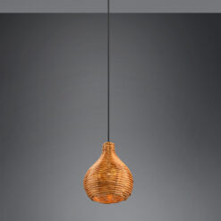 Κρεμαστό Φωτιστικό Reality SPROUT 1x E14 Φυσικό Rattan – R31291036