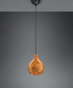 Κρεμαστό Φωτιστικό Reality SPROUT 1x E14 Φυσικό Rattan – R31291036