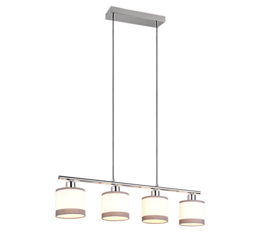Κρεμαστό Φωτιστικό Trio Lighting 4xE14 Χρωμίου – R31554006