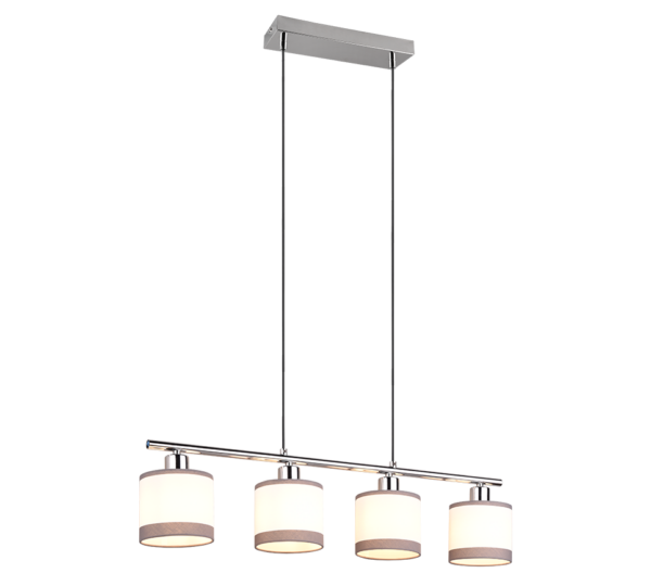 Κρεμαστό Φωτιστικό Trio Lighting 4xE14 Χρωμίου - R31554006