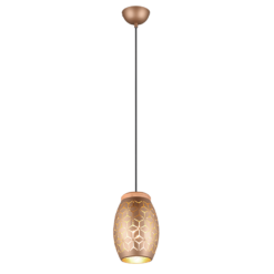 Κρεμαστό Φωτιστικό Trio Lighting 1xE27 Καφέ Χρώματος – R31571065