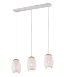Κρεμαστό Φωτιστικό Trio Lighting 3xE27 Λευκού Χρώματος – R31573031