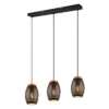 Κρεμαστό Φωτιστικό Trio Lighting 3xE27 Μαύρου Χρώματος – R31573080