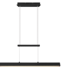 Κρεμαστό Φωτιστικό Reality LED 21W Μαύρο Ματ Μεταλλικό Step Dimmable 3000lm 3000K R32043132