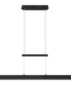 Κρεμαστό Φωτιστικό Reality LED 21W Μαύρο Ματ Μεταλλικό Step Dimmable 3000lm 3000K R32043132