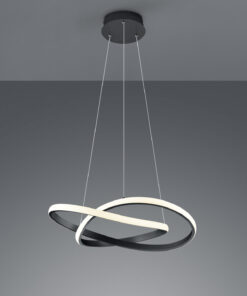 Κρεμαστό Φωτιστικό Reality LED 27W Μαύρο Ματ Μεταλλικό Step Dimmable 2700lm 3000K R32051132