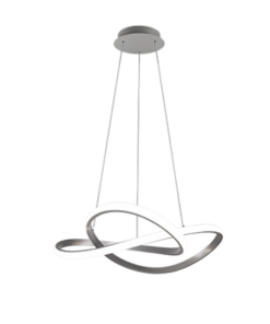 Κρεμαστό Φωτιστικό Reality COURSE LED, 27,5W · 3150lm, 4000K Νίκελ Ματ Μεταλλικό, Step Dimmable – R32051407