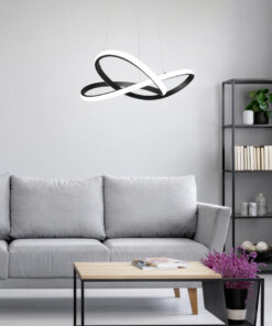 Κρεμαστό Φωτιστικό Reality COURSE LED 27,5W 3150lm 4000K Μαύρο Ματ Μεταλλικό Step dimmable – R32051432