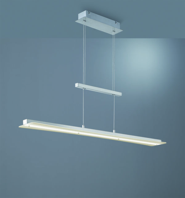 Κρεμαστό Φωτιστικό Reality LED 18W  Νίκελ Ματ Μεταλλικό Step Dimmable 1800lm 3000+4000+5000+6500K  R32421107
