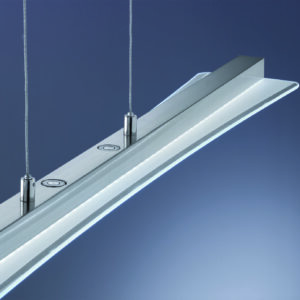 Κρεμαστό Φωτιστικό Reality LED 18W  Νίκελ Ματ Μεταλλικό Step Dimmable 1800lm 3000+4000+5000+6500K  R32421107