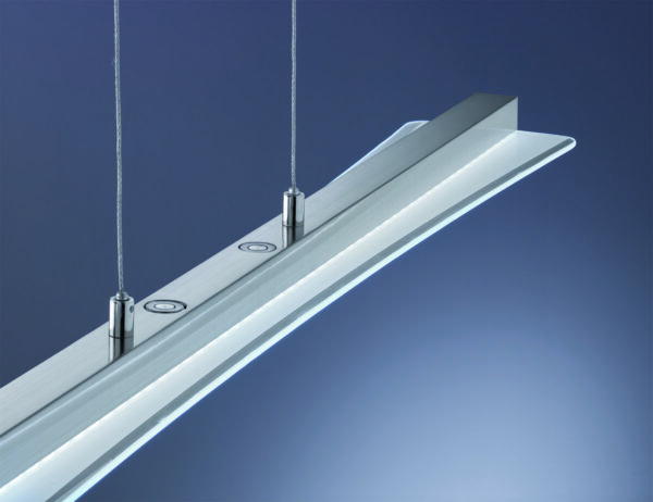 Κρεμαστό Φωτιστικό Reality LED 18W  Νίκελ Ματ Μεταλλικό Step Dimmable 1800lm 3000+4000+5000+6500K  R32421107