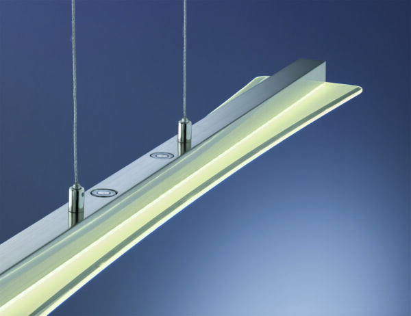 Κρεμαστό Φωτιστικό Reality LED 18W  Νίκελ Ματ Μεταλλικό Step Dimmable 1800lm 3000+4000+5000+6500K  R32421107
