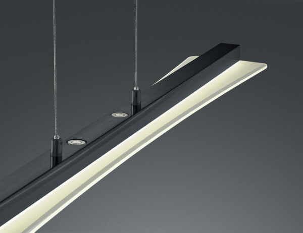 Κρεμαστό Φωτιστικό Reality LED 18W  Μαύρο Ματ Μεταλλικό Step Dimmable 1800lm 3000+4000+5000+6500K  R32421132