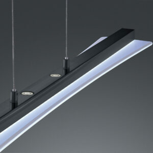 Κρεμαστό Φωτιστικό Reality LED 18W  Μαύρο Ματ Μεταλλικό Step Dimmable 1800lm 3000+4000+5000+6500K  R32421132