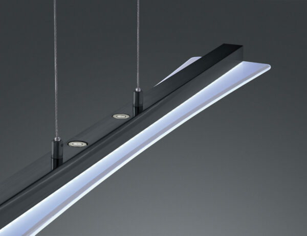 Κρεμαστό Φωτιστικό Reality LED 18W  Μαύρο Ματ Μεταλλικό Step Dimmable 1800lm 3000+4000+5000+6500K  R32421132