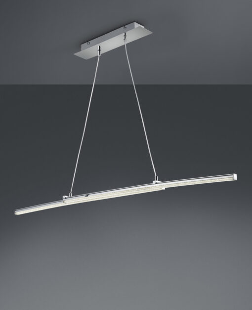 Κρεμαστό Φωτιστικό Reality LED 8W  Χρώμιο Μεταλλικό 800lm 4000K  R32552100