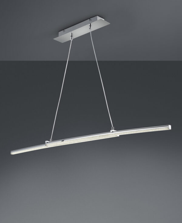 Κρεμαστό Φωτιστικό Reality LED 8W  Χρώμιο Μεταλλικό 800lm 4000K  R32552100