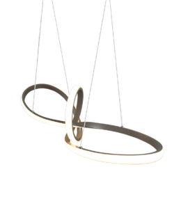 Κρεμαστό Φωτιστικό Reality LED 28W Νίκελ Ματ Μεταλλικό Step Dimmable 3200lm 3000K R32751107