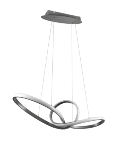 Κρεμαστό Φωτιστικό Reality LED 28W Νίκελ Ματ Μεταλλικό Step Dimmable 3200lm 3000K R32751107