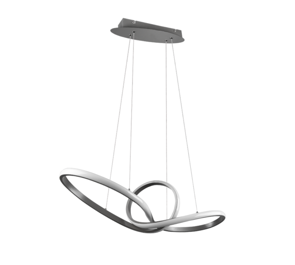 Κρεμαστό Φωτιστικό Reality LED 28W  Νίκελ Ματ Μεταλλικό Step Dimmable 3200lm 3000K  R32751107