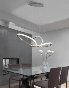 Κρεμαστό Φωτιστικό Reality LED 28W Νίκελ Ματ Μεταλλικό Step Dimmable 3200lm 3000K R32751107