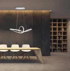 Κρεμαστό Φωτιστικό Reality LED 28W Λευκό Ματ Μεταλλικό Step Dimmable 3300lm 4000K R32751131