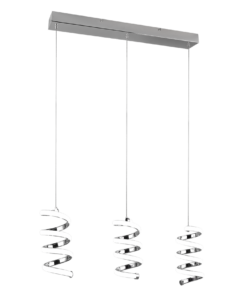 Κρεμαστό Φωτιστικό Trio Lighting LED 8W 4000K Χρωμίου Step Dimmable – R34183106