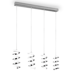 Κρεμαστό Φωτιστικό Trio Lighting LED 8W 4000K Χρωμίου Step Dimmable – R34184106