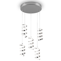 Κρεμαστό Φωτιστικό Trio Lighting LED 8W 4000K Χρωμίου Step Dimmable – R34185306