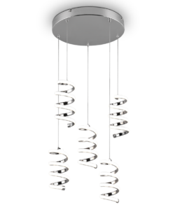 Κρεμαστό Φωτιστικό Trio Lighting LED 8W 4000K Χρωμίου Step Dimmable – R34185306