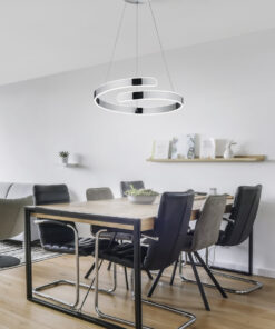 Κρεμαστό Φωτιστικό Reality PARMA LED, 37W · 1x 4500lm, 4000K Χρώμιο Μεταλλικό – R37071106