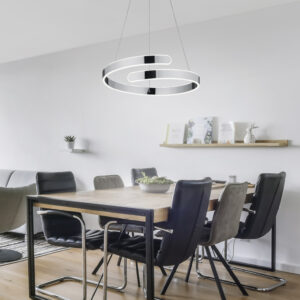 Κρεμαστό Φωτιστικό Reality PARMA   LED, 37W · 1x 4500lm, 4000K Χρώμιο Μεταλλικό   – R37071106