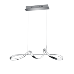 Κρεμαστό Φωτιστικό Reality PERUGIA LED, 37W · 4500lm, 4000K Χρώμιο Μεταλλικό, Step dimmable- R37091106